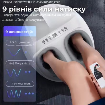 Массажер для ног электрический Moltis Relax Also Today (MRAT-965): роликовый, вибрационный, для домашнего спа