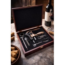 Набор аксессуаров для вина Moltis, электрический штопор, аэратор, вакуумные пробки, нож сомелье, подарочная коробка 10125 