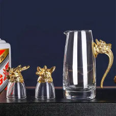 Набор для алкоголя Moltis: стеклянный графин и 12 рюмок, подарочный комплект