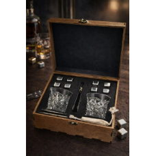 Подарочный набор Moltis MR-1020 для виски: 2 стакана Rocks и 8 кубиков для охлаждения MR-1020