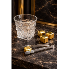 Подарочный набор Moltis MR-1020 для виски: 2 стакана Rocks и 8 кубиков для охлаждения MR-1020