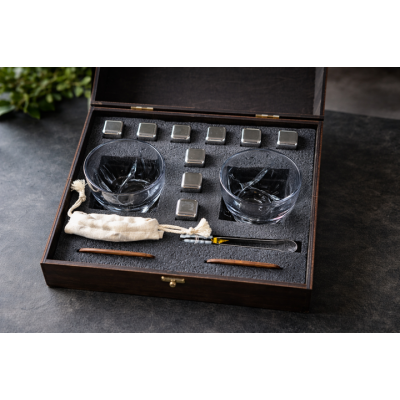 Набор для виски Moltis Premium MR-2001 – 2 стакана и кубики для охлаждения MR-2001 10082