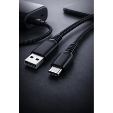 Кабель Moltis USB-A – Type-C 2 м, 27W, быстрая зарядка и передача данных Кабель Moltis USB-A – Type-C 2 м, 27W, быстрая зарядка и передача данных
