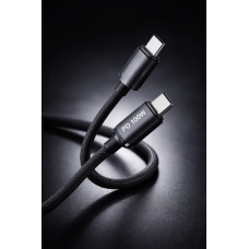 Moltis USB-C → USB-C 1м, PD 100W, мощная быстрая зарядка для смартфонов и ноутбуков Moltis USB-C → USB-C 1м, PD 100W, мощная быстрая зарядка для смартфонов и ноутбуков