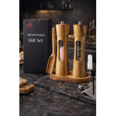 Подарочный набор мельниц для специй Moltis 10149 с подставкой, 2 шт Подарочный набор мельниц для специй Moltis 10149 с подставкой, 2 шт