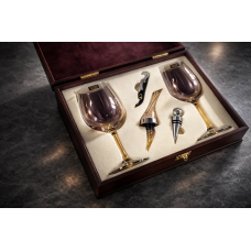 Набор аксессуаров для вина Moltis  — 2 бокала, электрооткрывалка, аэратор, пробка, подарочный набор 10120