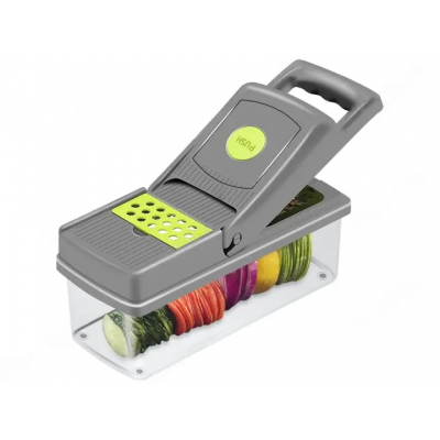Терка-овощерезка Stenson с контейнером — многофункциональная пластиковая шинковка для овощей и фруктов