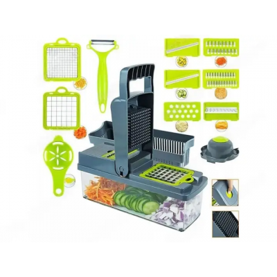 Терка-овощерезка Stenson с контейнером — многофункциональная пластиковая шинковка для овощей и фруктов