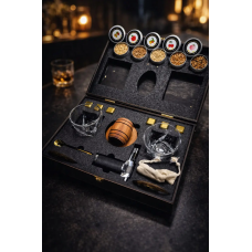 Смокер для виски Moltis + 2 бокала Saxum — металлические кубики серебряного цвета, щепа для копчения Смокер для виски Moltis + 2 бокала Saxum — металлические кубики серебряного цвета, щепа для копчения