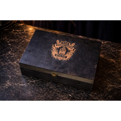 Набор для виски Moltis со смокером, 2 бокала Quadro, металлические кубики, щепа 10170