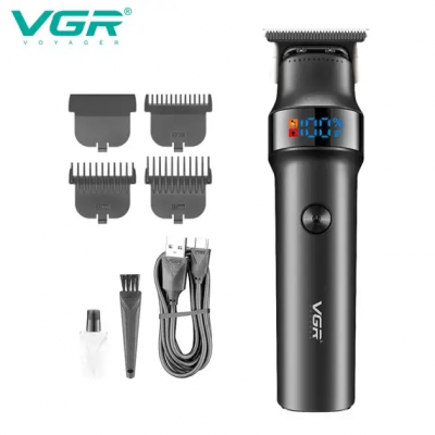 Профессиональная машинка для стрижки VGR V-991 (8821), аккумуляторная, стальные лезвия