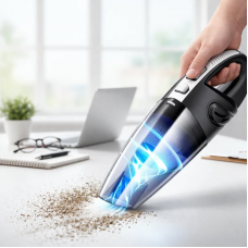 Автомобильный беспроводной пылесос Moltis M2, ручной аккумуляторный 120W, для авто и дома, сухая и влажная уборка, компактный 10001