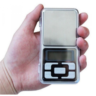 Весы ювелирные электронные MH-Series, на 2 батарейки Pocket Scale до 200 г, цвет-серый (AF-6704 SV)