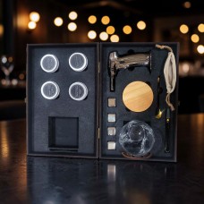 Подарочный набор для копчения виски с деревянным смокером SMN-4110 Подарочный набор для копчения виски с деревянным смокером SMN-4110