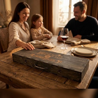 Barbecue Set Molti's Premium — шампуры, ножи, топор в сундуке MT-10990