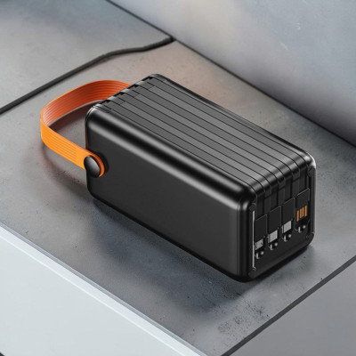 Портативная зарядка 50000 мАч 22.5W с дисплеем и фонарями А-01