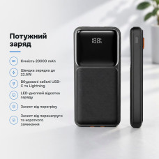 Портативный аккумулятор 20000 mAh 22.5W с LED-дисплеем и защитой А-02