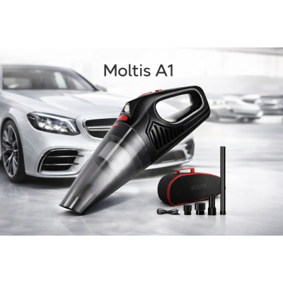 Беспроводной автомобильный пылесос Moltis A1 120W, аккумулятор 2000 mAh, сила всасывания 8000 Pa 10005