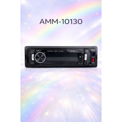 Автомобильная бездисковая магнитола Moltis AMM-10130 с Bluetooth, USB, FM-радио и AUX, мультимедийная система для авто